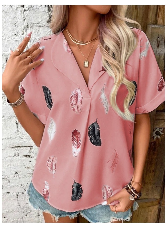 Shougu New Feather Printed Shirt