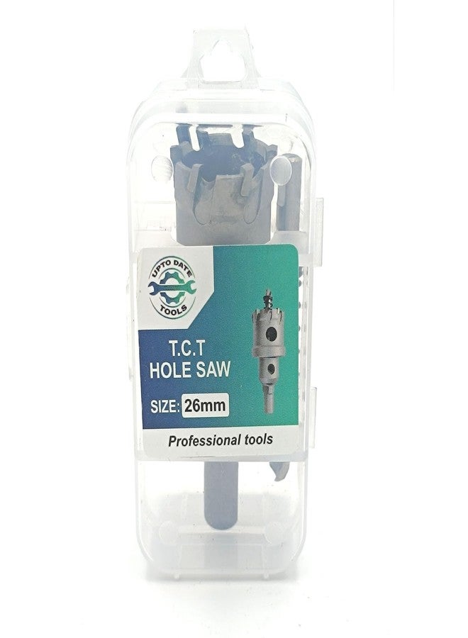 UpToDateTools 26mm Carbide Hole Cutter, TCT Hole Saws,Tungsten Carbide Tipped Hole Cutter for 5mm Stainless Steel Sheet Metal,Metal Plate, Aluminum (1 Pcs) - Image 4