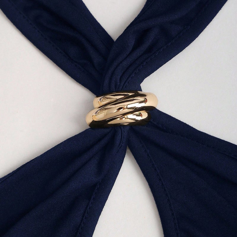 Gold Ring Halter Neck Camisole Top - Image 3