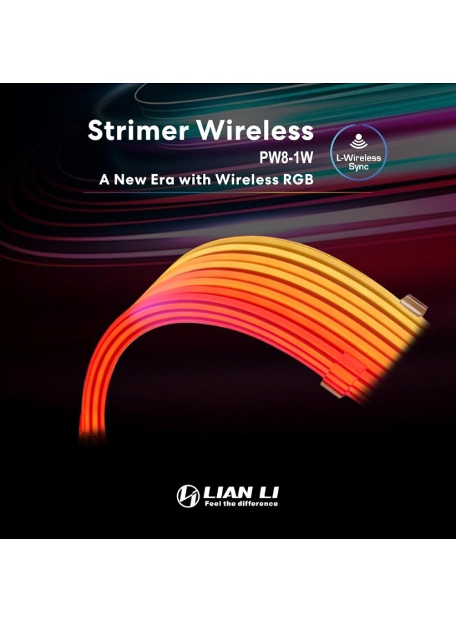 ليان لي كيبل تمديد طاقة لاسلكي بـ8 دبابيس من ستريمر (PW8-1W) - كيبل تمديد طاقة RGB قابل للعنونة - تحكم لاسلكي 2.4GHz - وحدة التحكم اللاسلكية غير متضمنة وهي مطلوبة. - Image 2