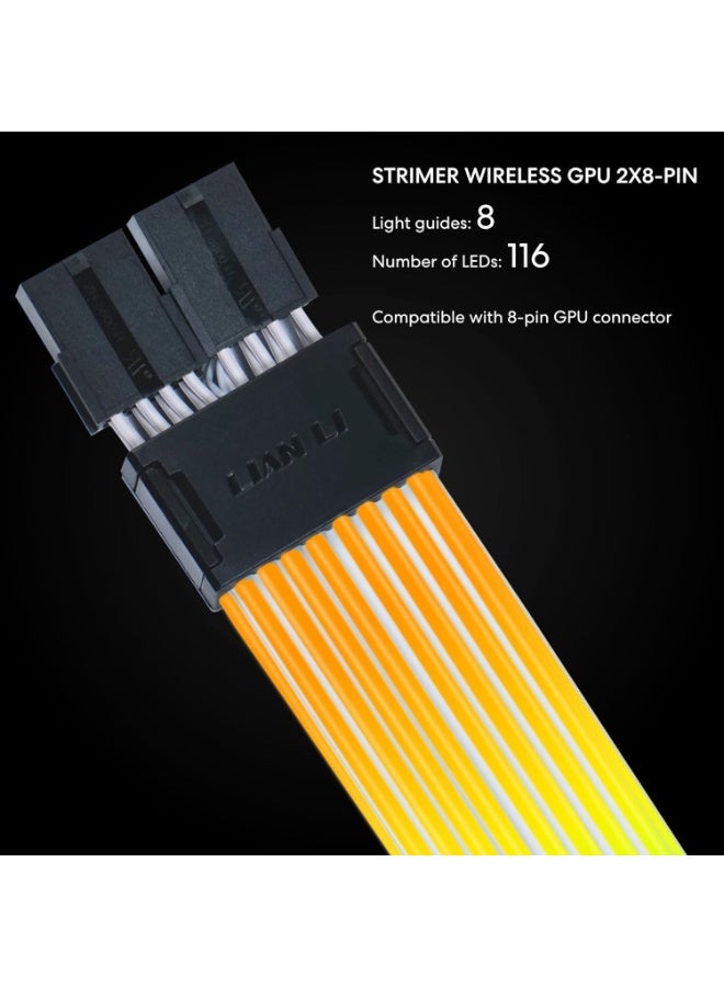 ليان لي كيبل تمديد طاقة لاسلكي بـ8 دبابيس من ستريمر (PW8-1W) - كيبل تمديد طاقة RGB قابل للعنونة - تحكم لاسلكي 2.4GHz - وحدة التحكم اللاسلكية غير متضمنة وهي مطلوبة. - Image 4