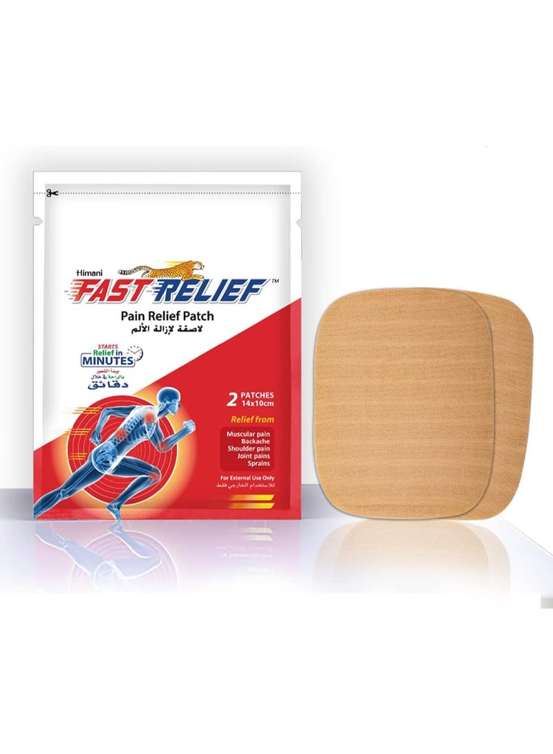 Himani Fast Relief Pain Relief Patch Relief From Backache Muscle & Joint Pains And Sprains In Minutes 10 X 7Cm 2 Patches - Image 2