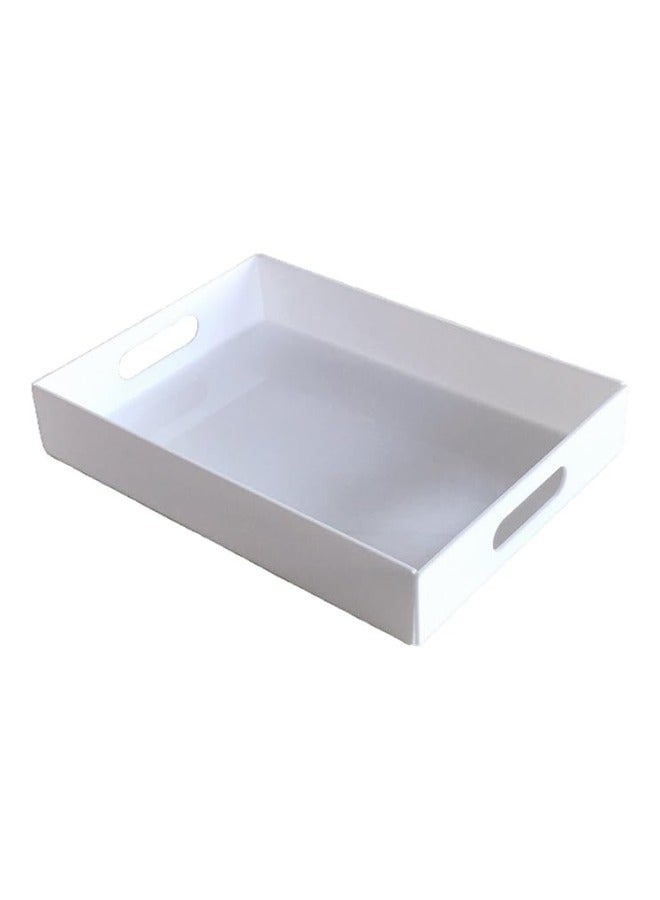 Garkoo – Premium Acrylic Serving Tray – 35×25 cm – Durable Seamless Design with Handles – Side Opening – Ideal for Hotels, Restaurants & Room Service
