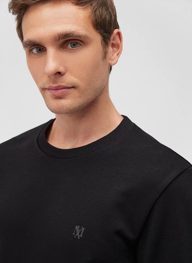MAVI Crew Neck Black Basic Sweatshirt
