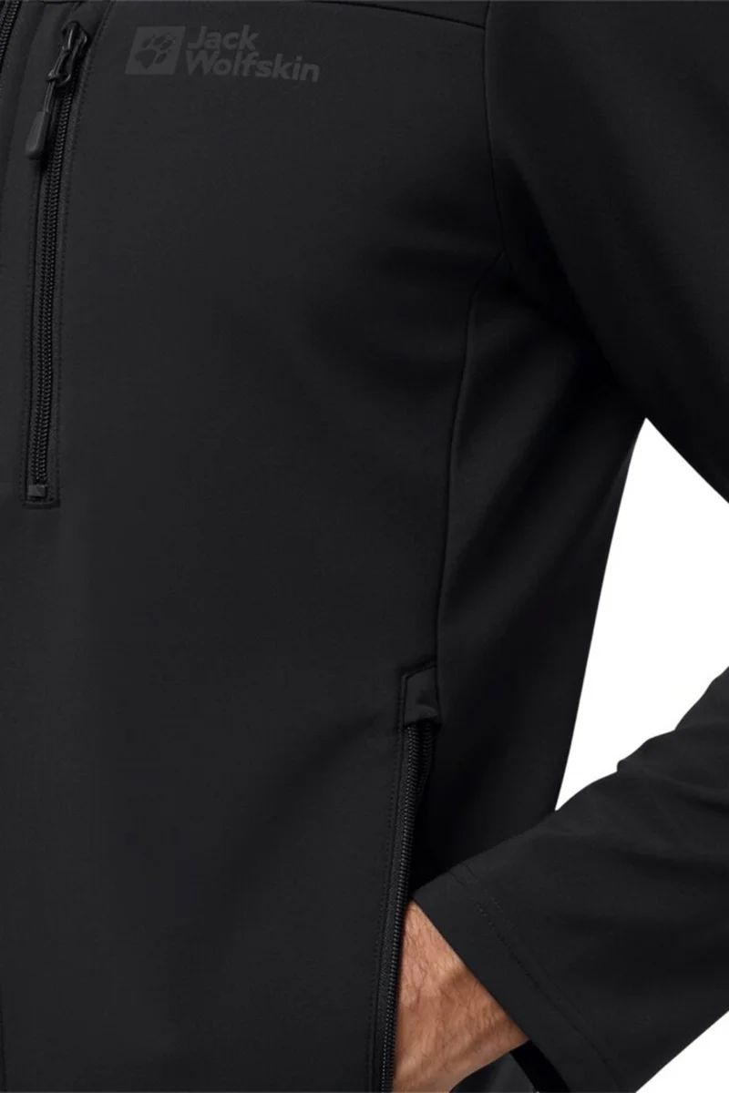 Jack Wolfskin JACK WOLFSKİN Whirwind Men A62521-6000 Men's Black Coat&Jacket