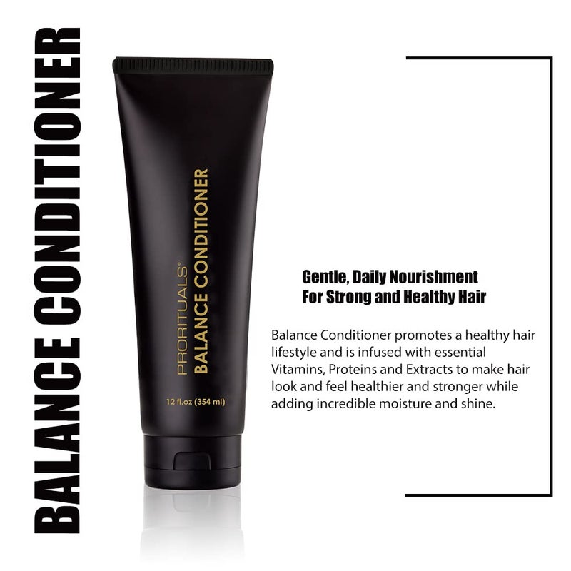 Prorituals Balance Conditioner - Hair Conditioner for Women, Deep Conditioning for Dry Damaged Hair, Moisturizing Care with Vitamin E, Color-Safe & Sulfate-Free, 12 fl oz - Image 2