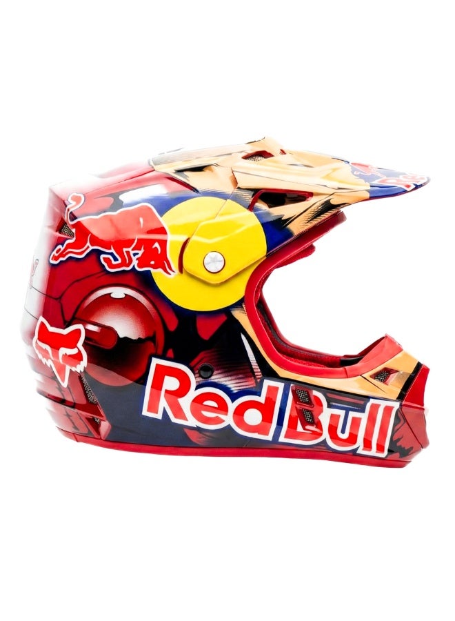 Red Bull Full Face Motocross Helmet - Image 1