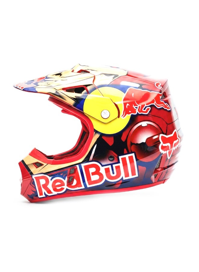 Red Bull Full Face Motocross Helmet - Image 2