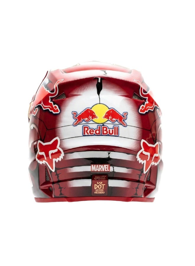 Red Bull Full Face Motocross Helmet - Image 3