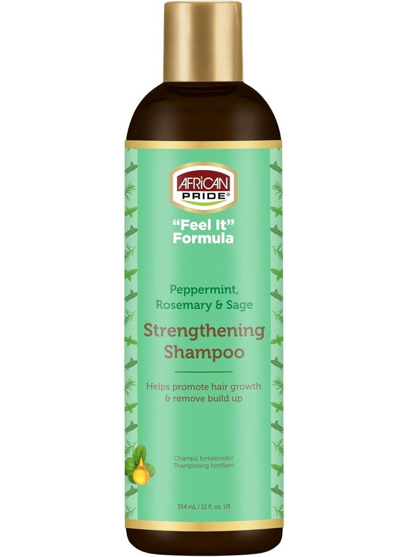 African Pride Peppermint Rosemary And Sage Strengthening Shampoo 354 ML - Image 2