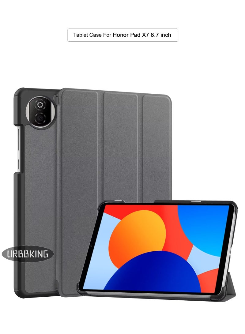 يوارب كينج الحاوية الصلبة فائقة الرقيقة الحاوية الذكية لـ Honor Pad X7 8.7 بوصة ، الإيقاظ التلقائي / النوم الرمادي - Image 1