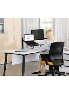 Generic Aluminum Height Adjust Desktop Monitor Mount Gas Spring Arm 12-17 Inch Laptop Holder Stand Full Motion  - Image 4