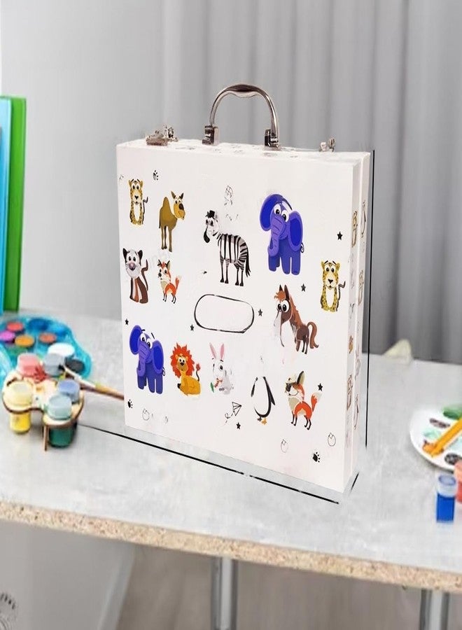 KARP 49Pcs Children Deluxe Art Drawing Set Art and Craft Mini Suitcase, Drawing and Painting Set Best for Birthday Gift for Boys Girls Children - Image 3