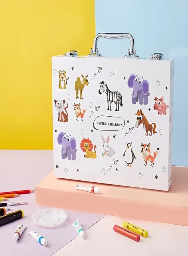 KARP 49Pcs Children Deluxe Art Drawing Set Art and Craft Mini Suitcase, Drawing and Painting Set Best for Birthday Gift for Boys Girls Children - Image 5