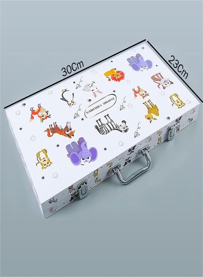 KARP 49Pcs Children Deluxe Art Drawing Set Art and Craft Mini Suitcase, Drawing and Painting Set Best for Birthday Gift for Boys Girls Children - Image 2