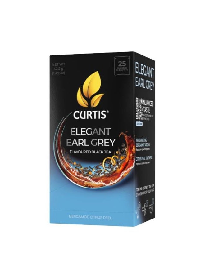 Black Tea Bags, Earl Grey - 25 Sachets, Russia