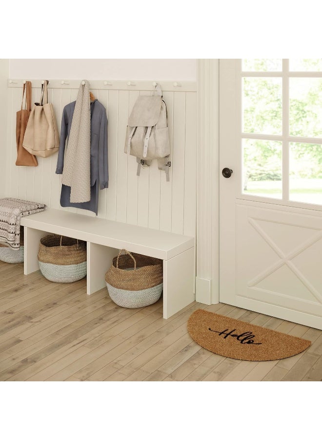 BARNYARD DESIGNS 'Hello' Doormat Welcome Mat, Outdoor Mat, Large Front Door Mat Indoor Entrance Mat, Back Door Mat Outdoor Entrance, Front Porch Rug, Cute Farmhouse Home Spring Fall, 30X17, Brown  - Image 3
