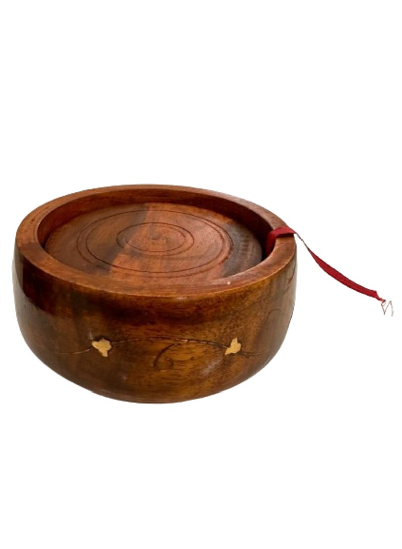 6 Piece Round Coaster with Holder  - Image 3