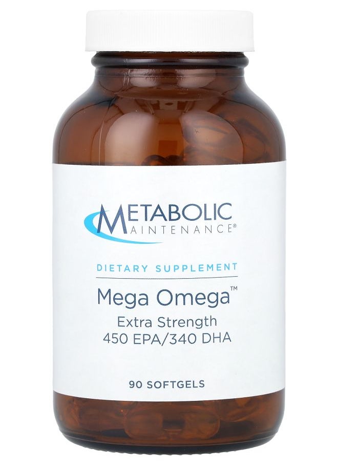 Metabolic Maintenance - Mega Omega Extra Strength 1000 mg 90 Softgels - Image 1