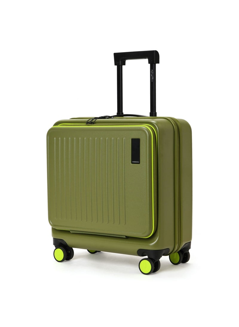 Mokobara Transit Cabin Overnighter | 44L | Fits 15.6-inch Laptop | German Makrolon Polycarbonate Shell | TSA Lock & Silent Wheels | Olive(So Matcha Limeray 2.0) - Image 4