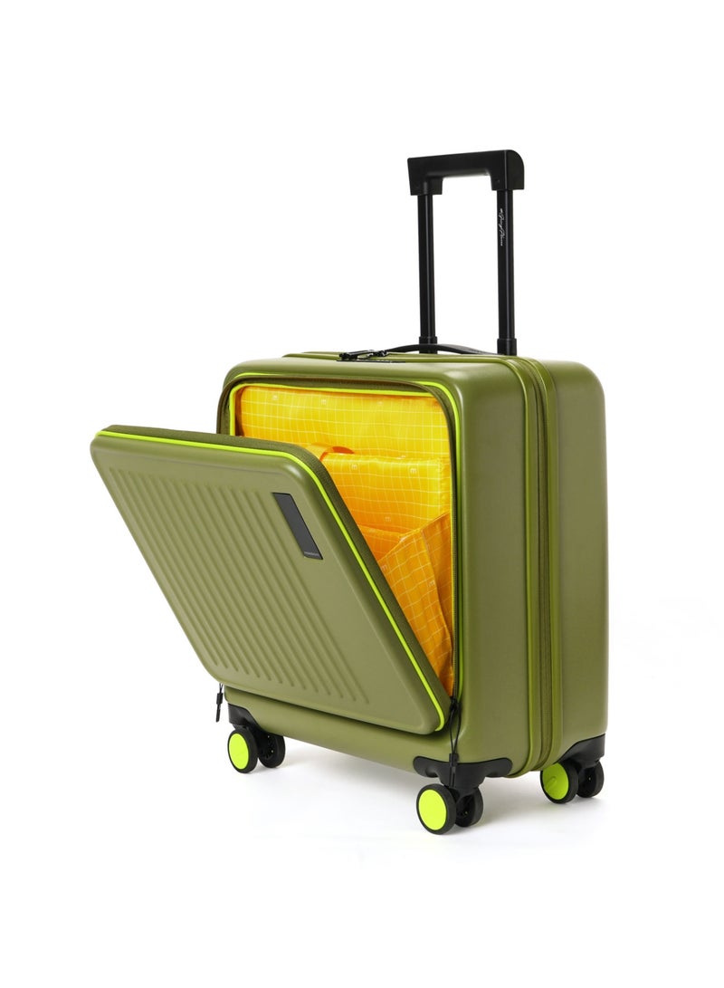 Mokobara Transit Cabin Overnighter | 44L | Fits 15.6-inch Laptop | German Makrolon Polycarbonate Shell | TSA Lock & Silent Wheels | Olive(So Matcha Limeray 2.0) - Image 1