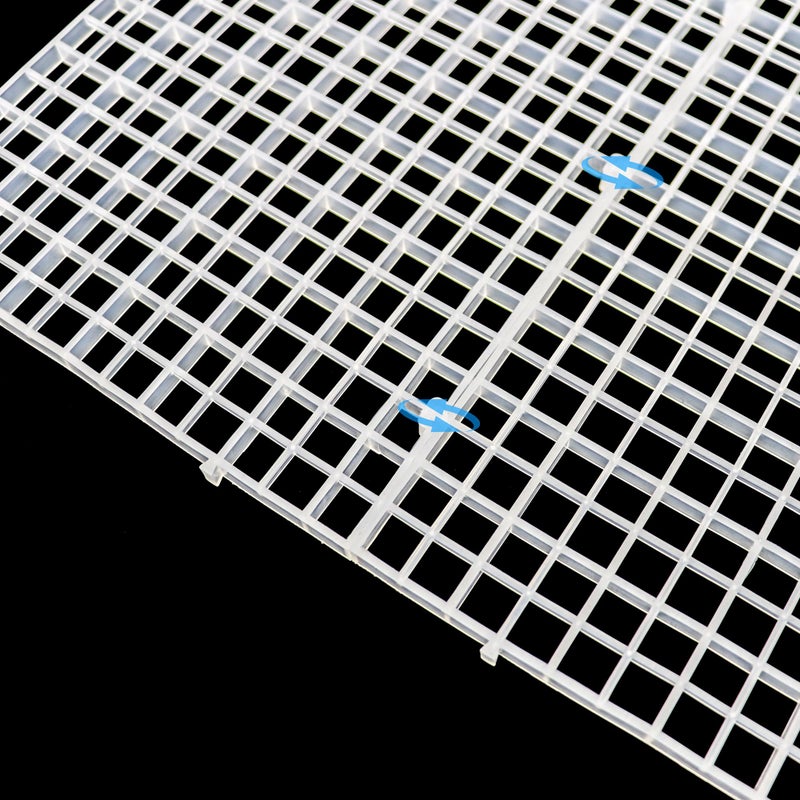 ALEGI Aquarium Fish Tank Bottom Isolation 8 Pcs, Plastic Egg Crate Grid Divider Tray Egg (L 8pcs) - Image 4
