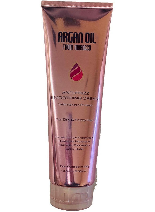 Argan Oil From Morocco Antifrizz Smoothing Cream With Keratin & Silk Protein 13 Fl.Oz. (384 Ml) 