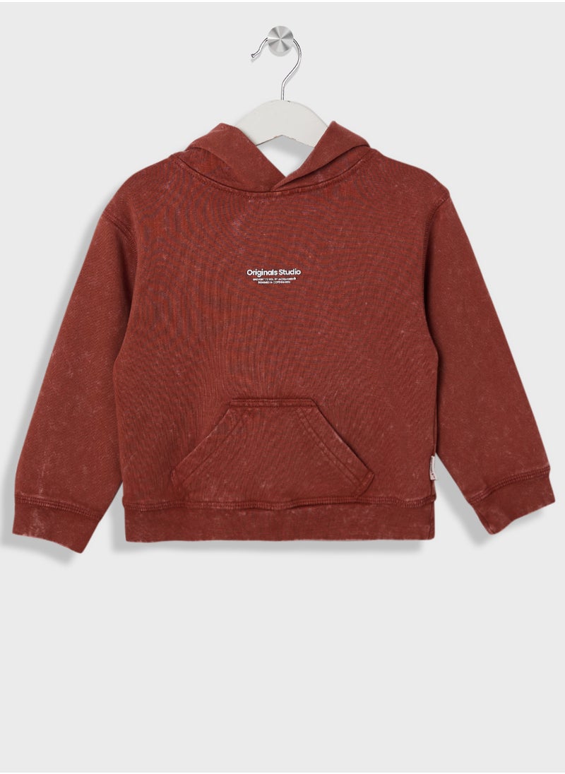 Jack & Jones Junior - Kids Jorvesterbro Wash Logo Hoodie - Image 1