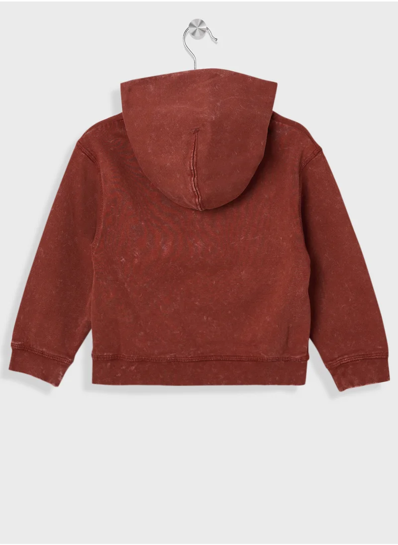 جاك وجونز جونيور Kids Jorvesterbro Wash Logo Hoodie