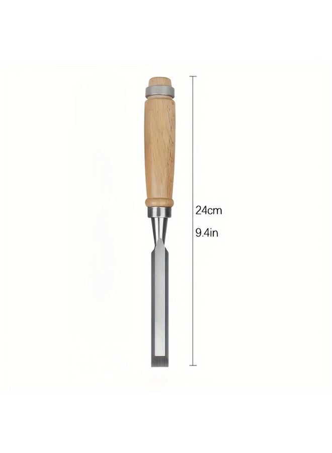 Woodworking Chisel Flat Carving Tool 24mm Handmade DIY Sculpture - Image 2