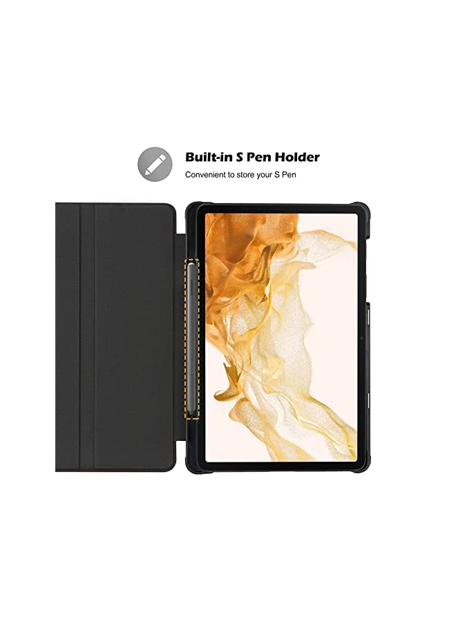 Procases ProCase Galaxy Tab S8 Plus/S7 Plus Case 12.4" 2022 2020 with S Pen Holder, Slim Stand Protective Folio Case Smart Cover for X800/X806/T970/T975/T976/T978 -Red - Image 4