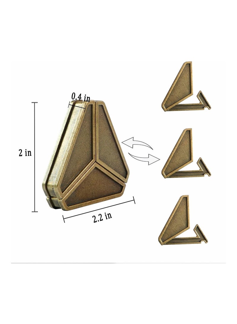 GROWSTEADY ألغاز تحفيز الدماغ 3 قطع من ألعاب ألغاز معدنية مصبوبة ألعاب ألغاز ثلاثية الأبعاد صعبة للغاية للكبار - Image 2
