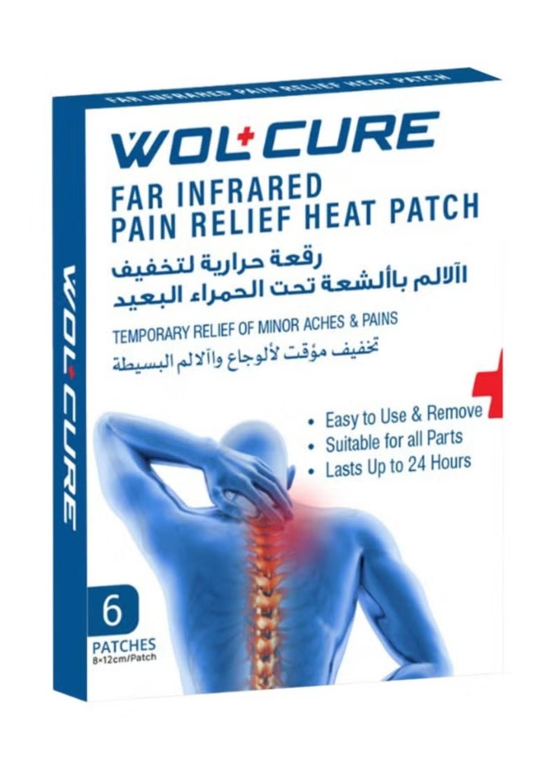 WOLAID Wolcure Far Infrared Pain Relief Heat Patch 6'S 