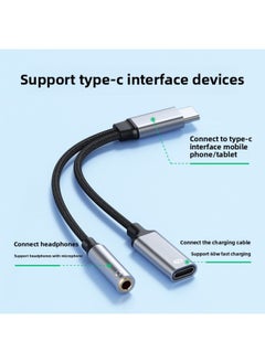 Generic Type C To 3.5 Headset Charging 2-in -1 Adapter For Iphone 15 TYPE-C Phone Adapter-Color:10W（C+3.5)  - Image 5