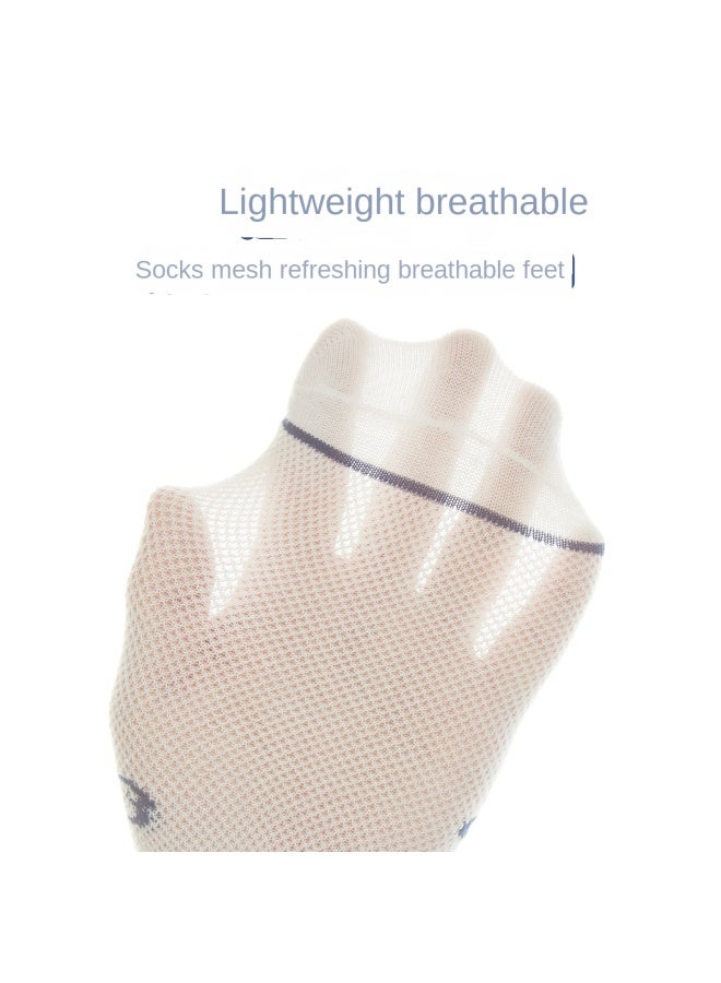 Fenton Sporty & Cool】5-pack Versatile Cotton Thin Breathable Soft Kids' Mid-crew Socks For Boys - Image 3