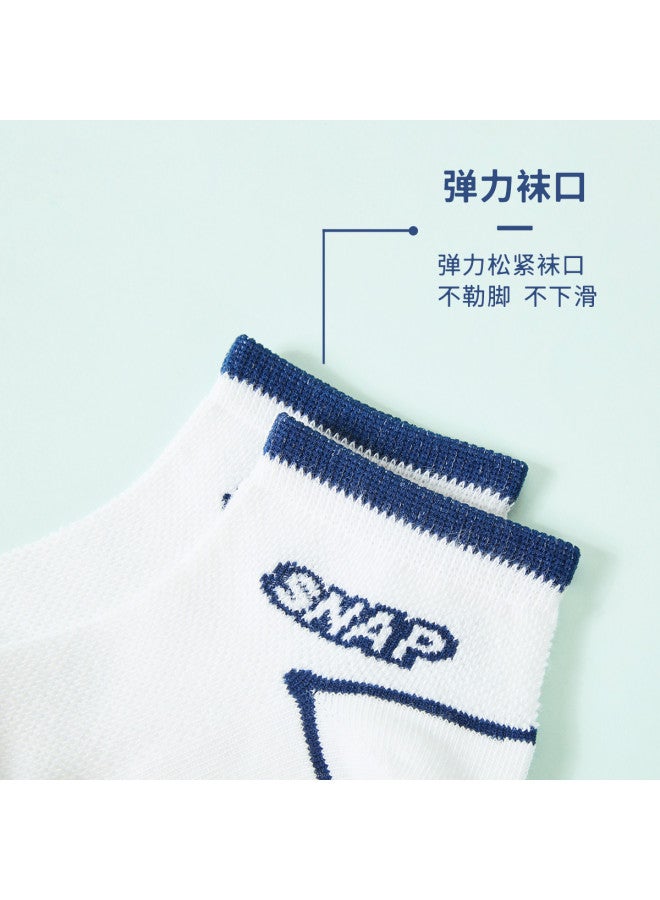 Fenton Sporty & Cool】5-pack Versatile Cotton Thin Breathable Soft Kids' Mid-crew Socks For Boys - Image 5