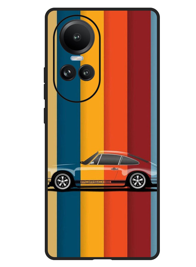 Protective Case Anti Scratch Shock Proof Bumper Cover For Oppo Reno 10/10 Pro Vintage Porche