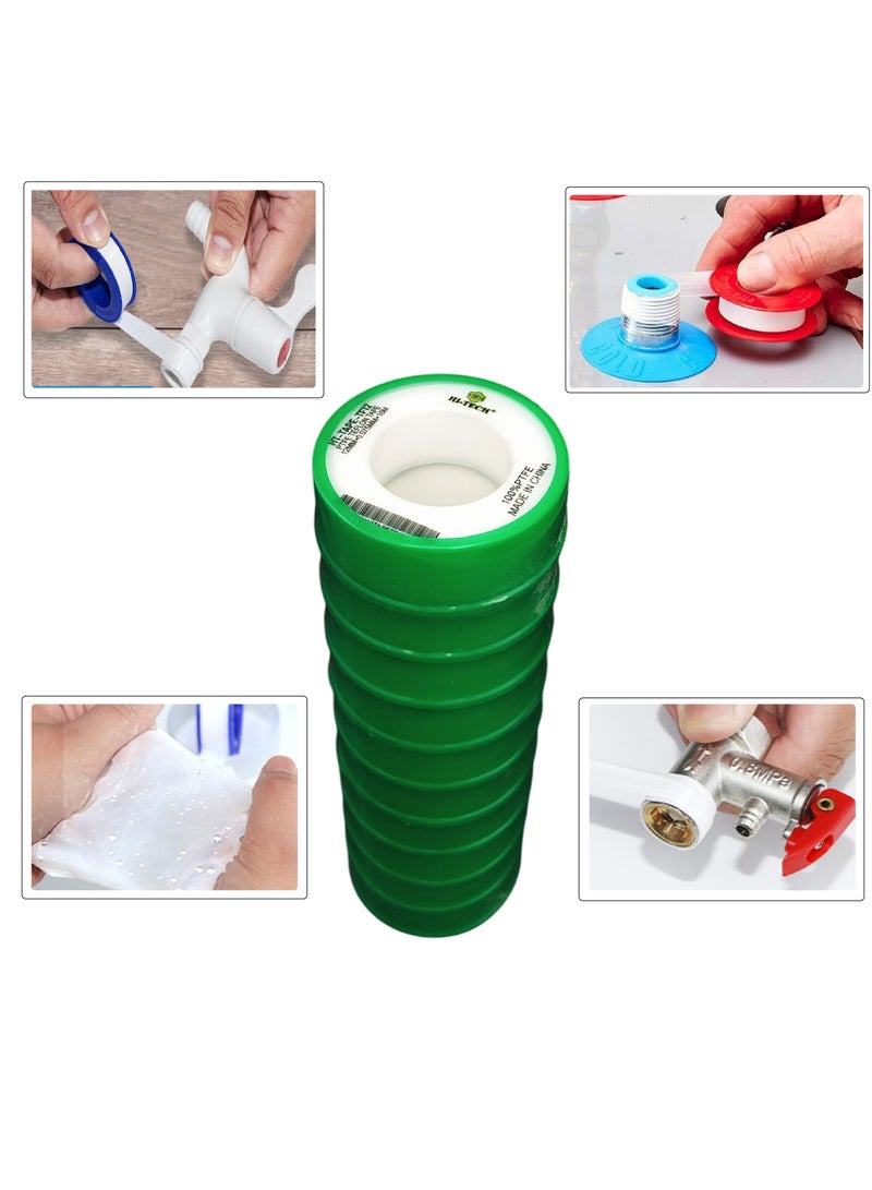 هاي-تيك شريط تفلون لاصق HI-TECH للسباكة | مانع تسريب PTFE للأنابيب والتركيبات والوصلات | مانع للتسريب ومتين . - Image 5