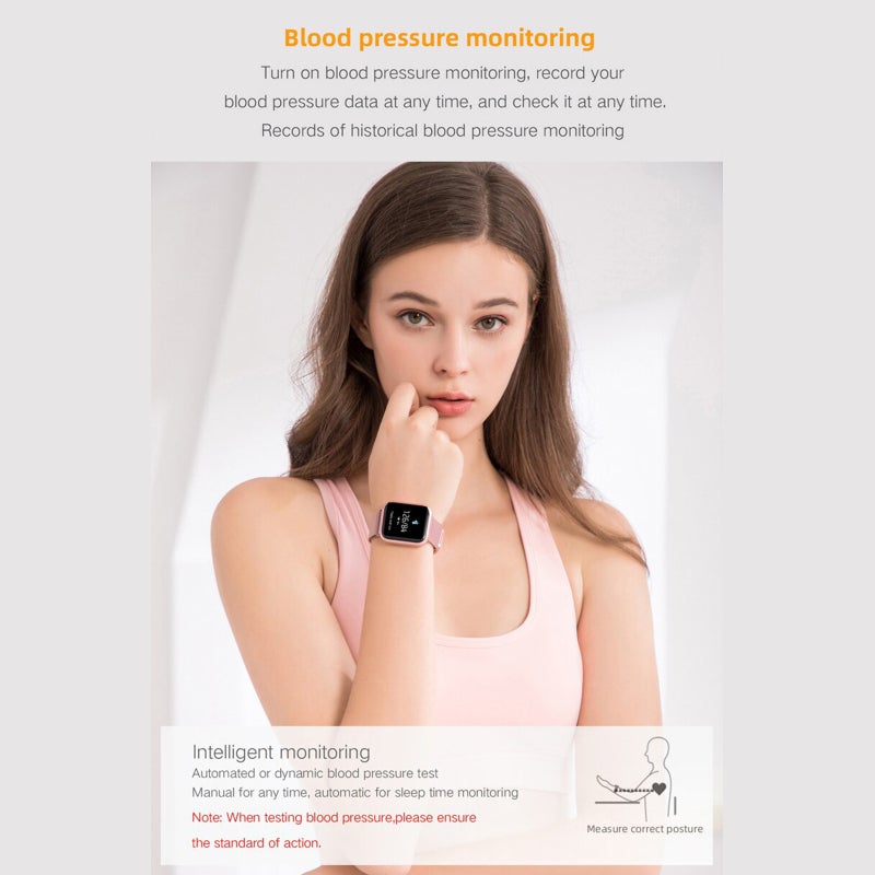 Smart Bracelet 1.3 Inch Full-Touch Screen Fitness Tracker Bracelet - IP68 Waterproof Sport Watch with Health Monitor for Daily Use - Image 5