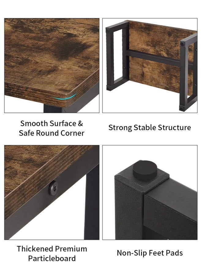 Wooden Step Stools for Adults Kids, 1 Step Stool, Heavy Duty Wood Bedside Stepping Stool for Kichen/Bathroom/Bedside Step Stool (Brown) - Image 4