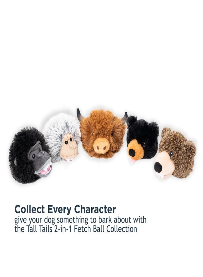 Tall Tails 2-in-1 Fetch Ball Dog Toy, Grizzly - Image 5