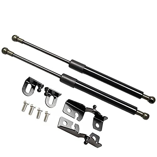 TSUBASA Lift Supports for Mazda MX-5 ND MX5 Miata Roadster 2015-2023 Front Bonnet Hood Modify Carbon Fiber Gas Charged Shock Dampers Spring Struts Bar (2 PCS) (Normal Black) - Image 1