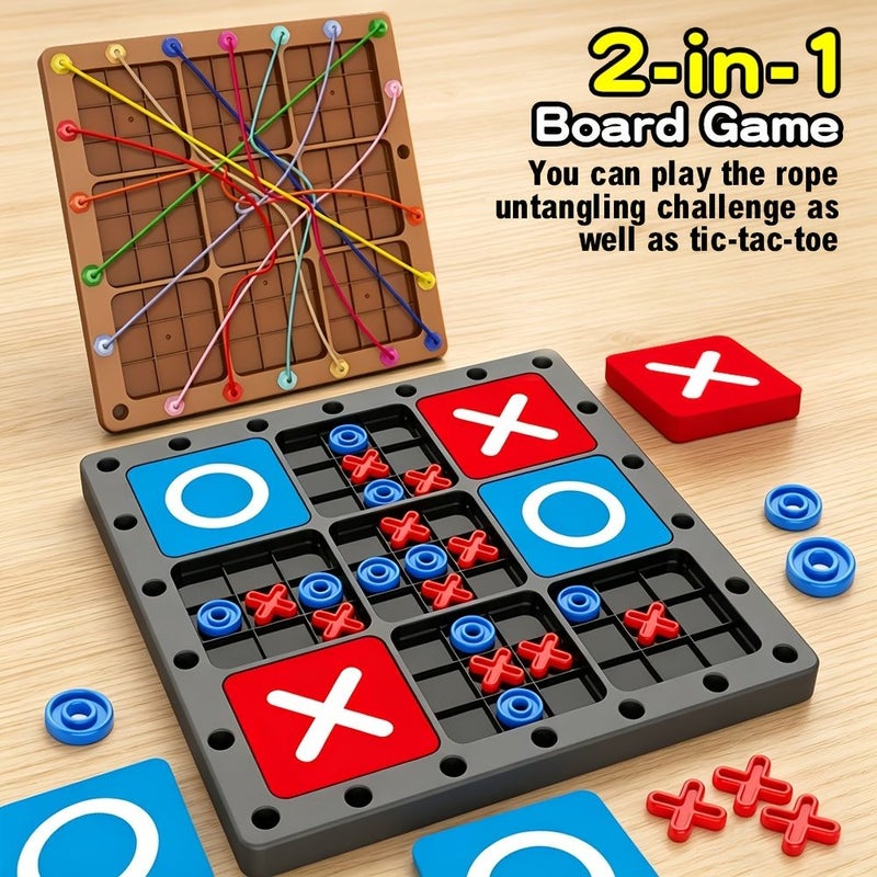 White Rope Release Challenge Two in One Rope Challenge and Super Tic Tac Toe Multiplayer Interactive Educational Game - Image 5