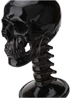 2X Black Resin Skull Shaped Sunglasses Glasses Holder