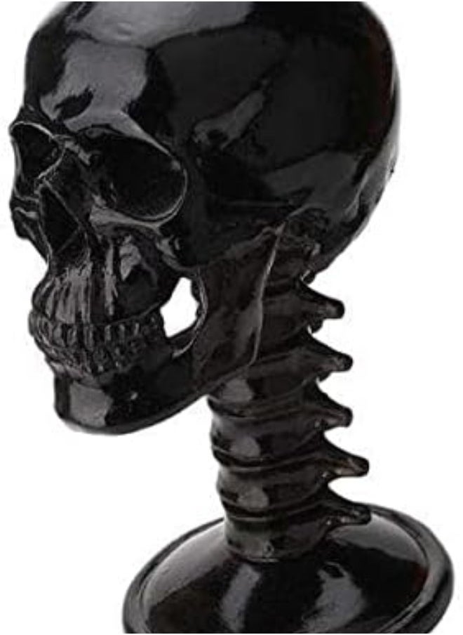silvercnc - 2X Black Resin Skull Shaped Sunglasses Glasses Holder - Image 1