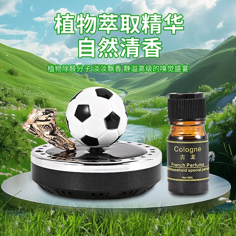 Solar Car Perfume Football Golden Boots Ornaments Solar Football Aromatherapy Car Ornaments Football Aromatherapy - Image 3