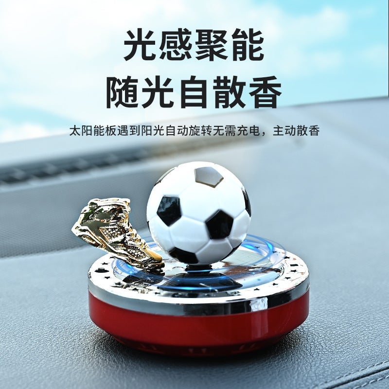 Solar Car Perfume Football Golden Boots Ornaments Solar Football Aromatherapy Car Ornaments Football Aromatherapy - Image 4