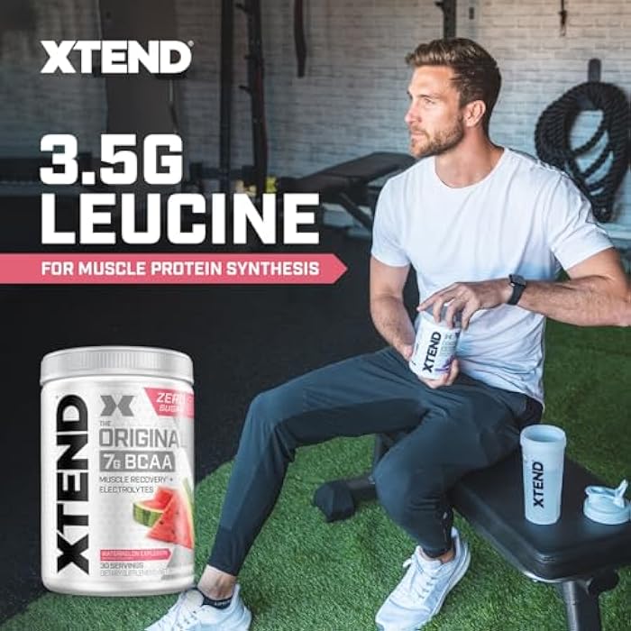 Xtend Original BCAA Powder 7g BCAA and 2.5g L-Glutamine, Sugar Free Post Workout Muscle Recovery Drink with Amino Acids for Men & Women, 30 Servings - Image 4