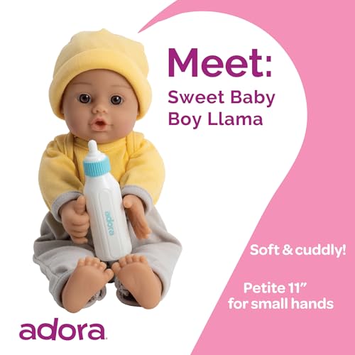 Adora Sweet Baby - 11” Soft & Cuddly Baby Doll, Realistic Features, Gentle Scent, Machine Washable, Lightweight & Easy to Hold | Adorable Playmate (Llama) - Image 3