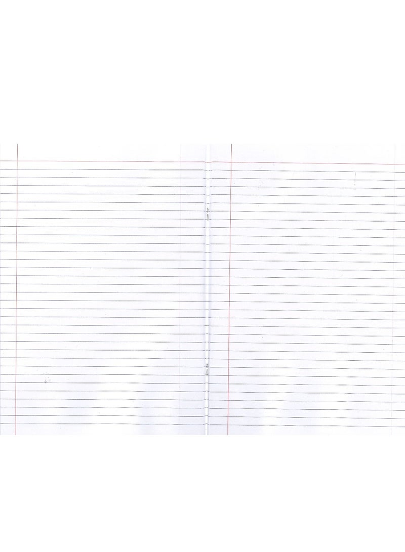 Sadaf دفتر ملاحظات مفرد بخط واحد 6 قطع مع هامش أيسر 200 صفحة بألوان متنوعة - Image 2